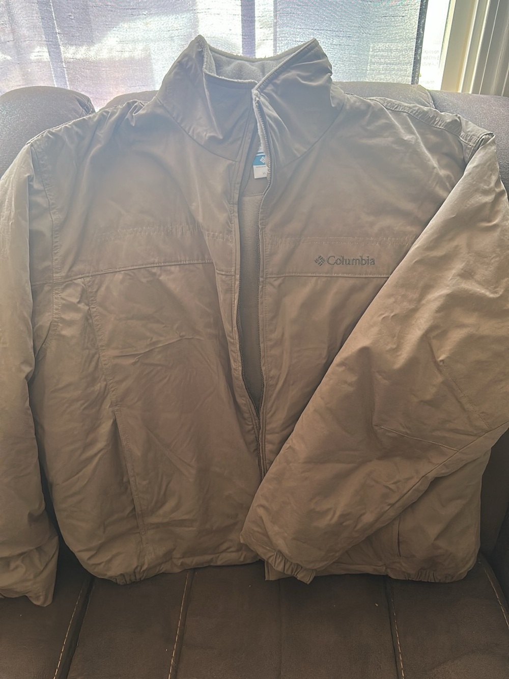 Columbia Men's Taupe Brown Puffer Jacket